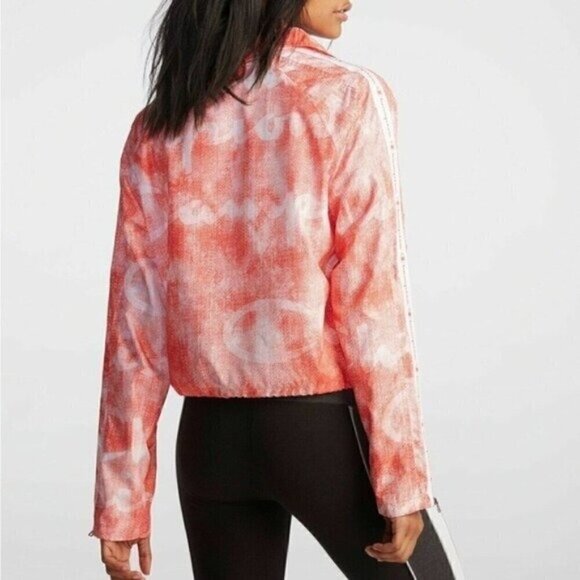 NWT Champion Track Jacket Size Medium Logo Pink Long Sleeve Wind Breaker - Picture 2 of 7